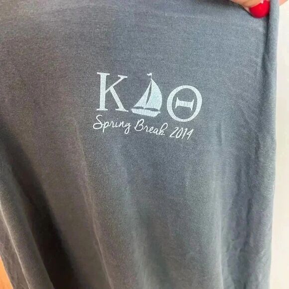 Kappa Alpha Theta XXL comfort colors spring break 2014 tank top - Picture 2 of 6